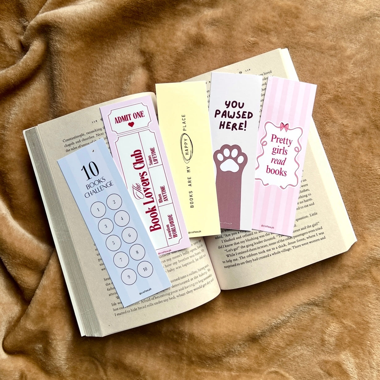 Set of 5 Bookmarks