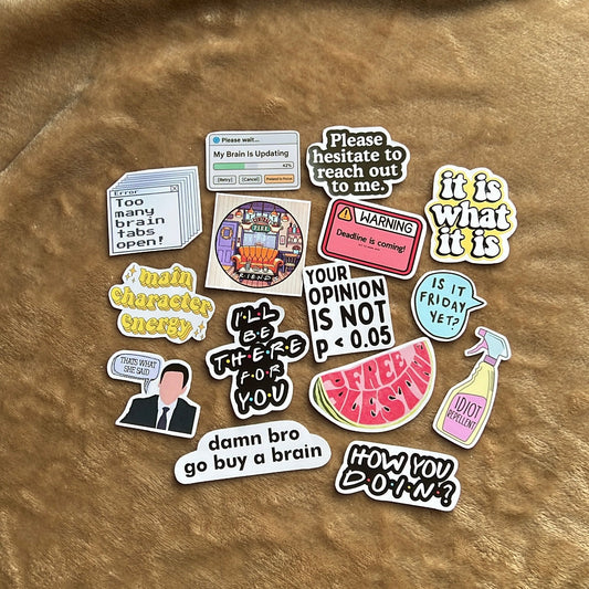 Brain Dump Sticker Set